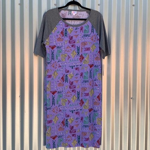 NWT Lularoe Julia Print Dress 3XL - Picture 1 of 7